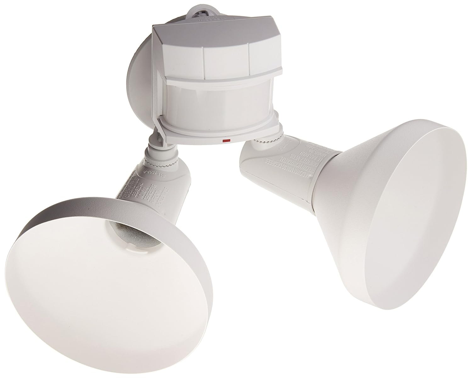 Heath Zenith HZ-5318-WH Halogen Flood Light, DualBrite Motion-Activated, White
