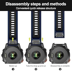 MYSNBKN Compatible with Fenix 7X Band,26mm Easy-fit