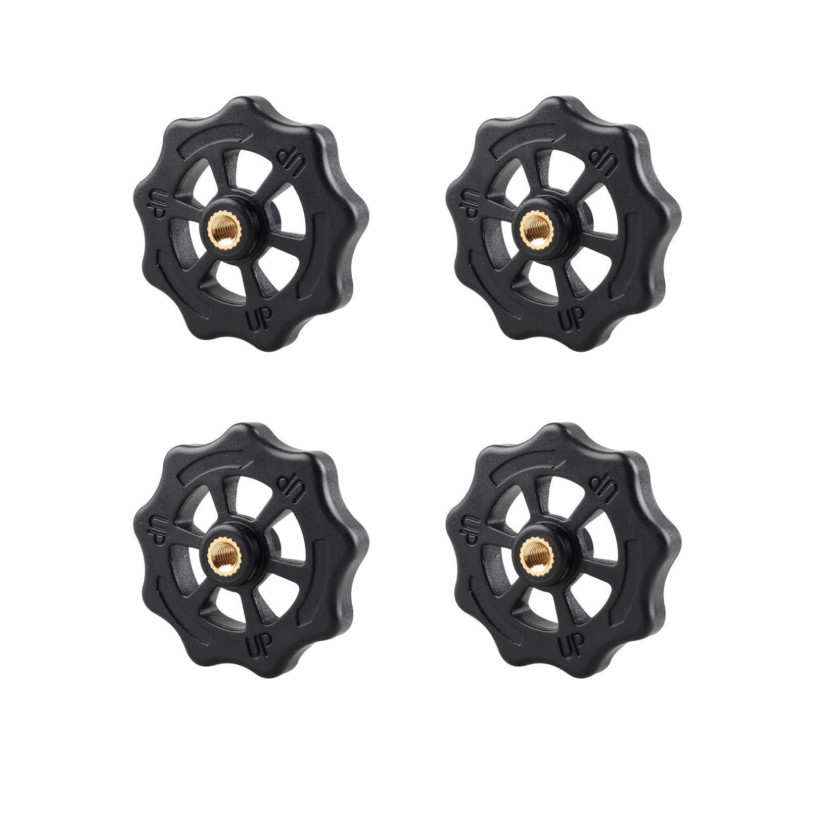 Jopto 4Pcs Hot bed Platform Knob 3D Printer Big Hand Twist Leveling Nut 3D Printer Accessories Replacement Compatible with Creality CR 10/10S Mini Ender 3