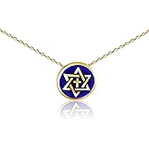 Alef Bet by Paula Cross and Jewish Star of David Necklace for Women