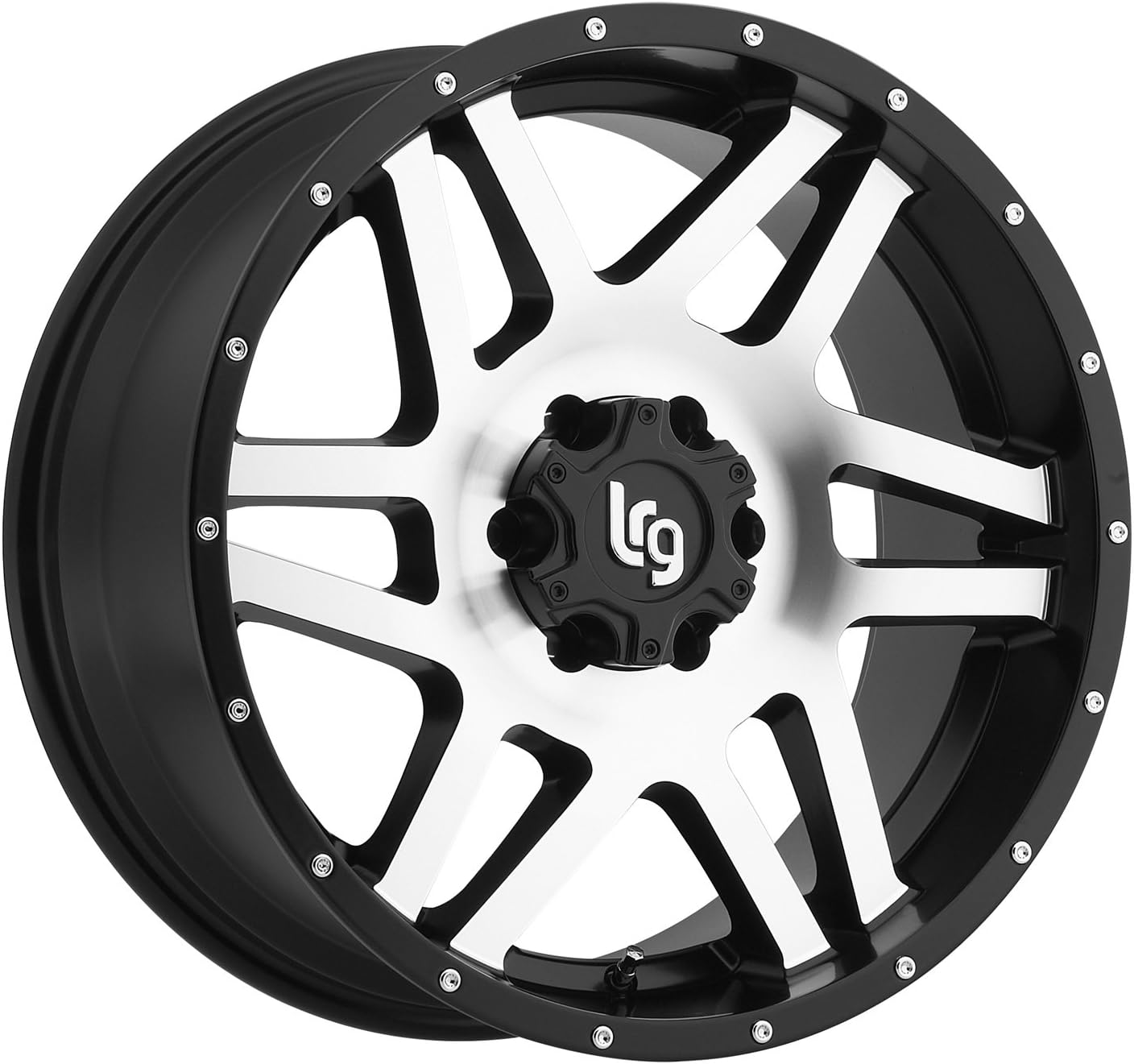 LRG Rims LRG111 Classico Satin Black Wheel with Machined Face (20x9"/6x135mm)