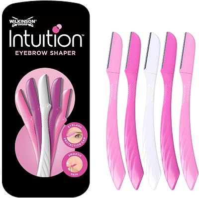 Wilkinson Sword Intuition Eyebrow Shaper 5 Dermaplaning Blades Cap