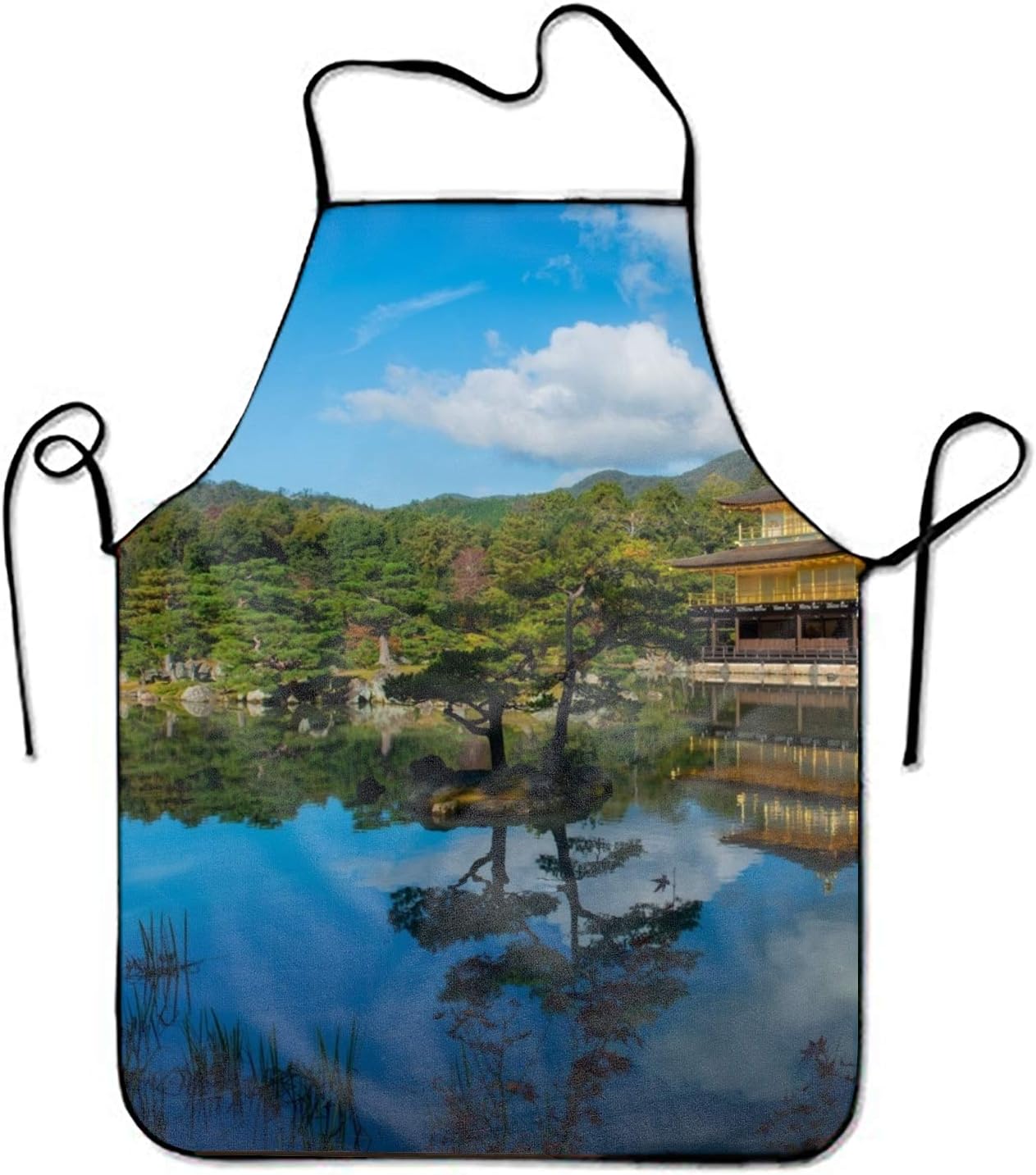 aportt Reflection Japan Apron Unisex Kitchen Bib Print