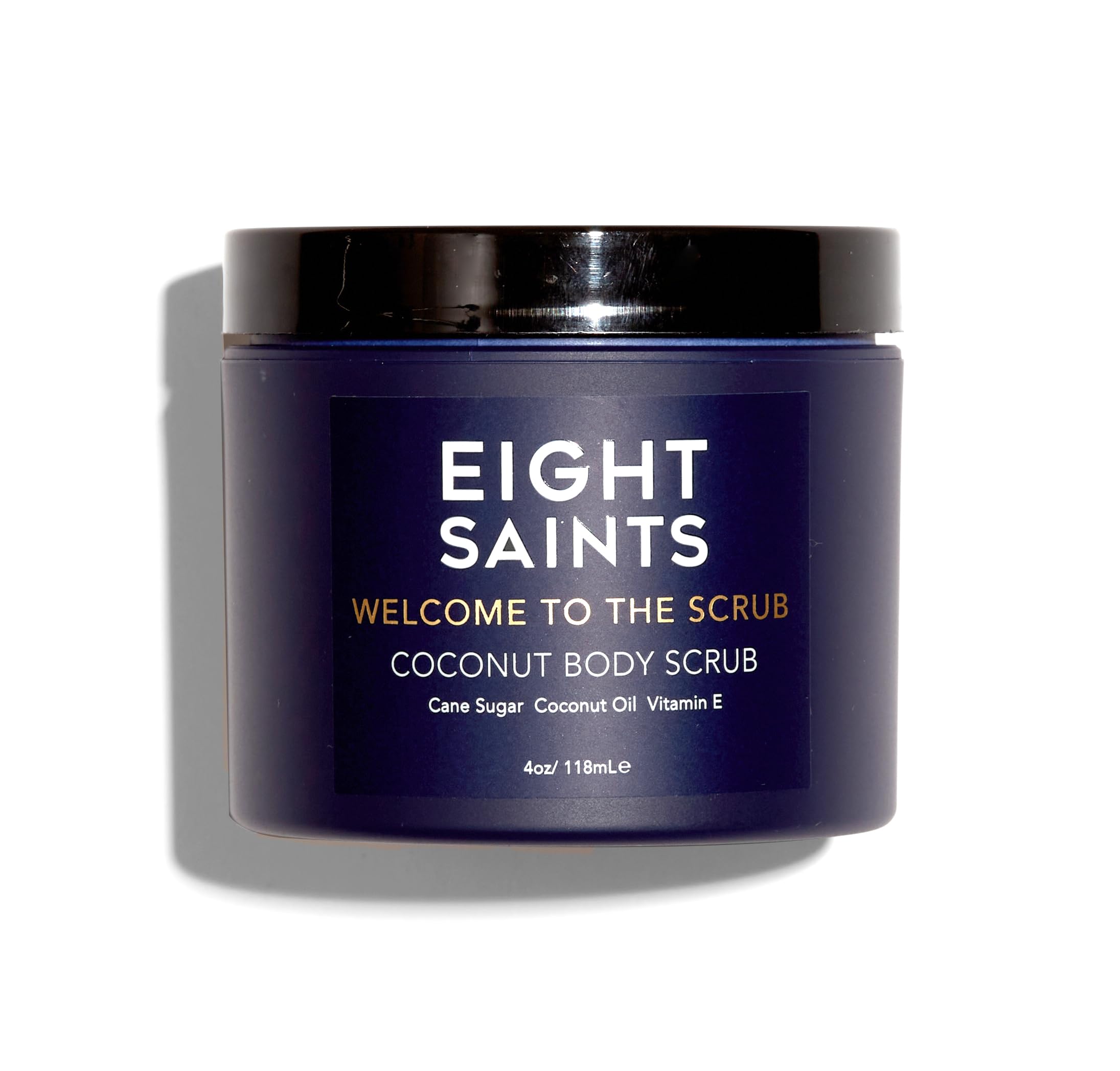 Eight Saints Welcome to the Scrub Coconut Body Scrub, Natural and Organic Exfoliating Sugar Scrub for Acne, Cellulite, Deep Cleansing, Scars, Wrinkles, Exfoliate and Moisturize Skin, 8 Ounces