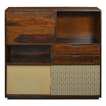 @home by Nilkamal Matrix Buffet (Brown)