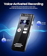 ZIPCIDE 128GB Digital Voice Recorder One Touch 3072 kbps DSP ANC view 6
