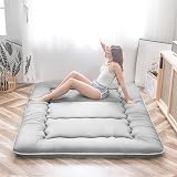 MAXYOYO Japanese Floor Futon Mattress Double Gray Tatami Mat Foldable view 7