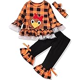 Baby Halloween Clothes, Baby Girl Halloween Outfit for Toddler Infant Tops Pants 2Pcs Set