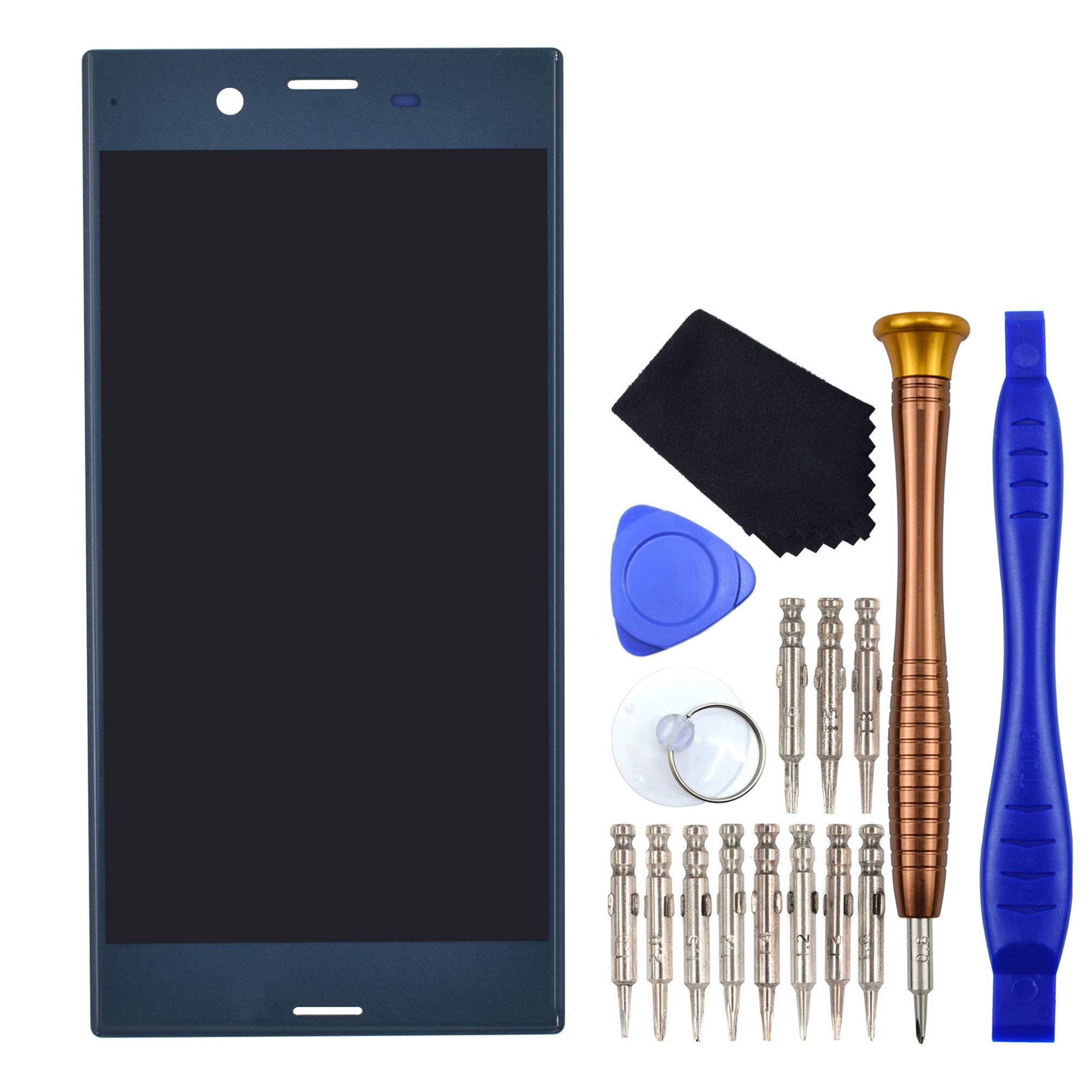 Display Digitizer LCD Screen replacement for Sony Xperia XZ F8332 SO-01J SOV34 Blue