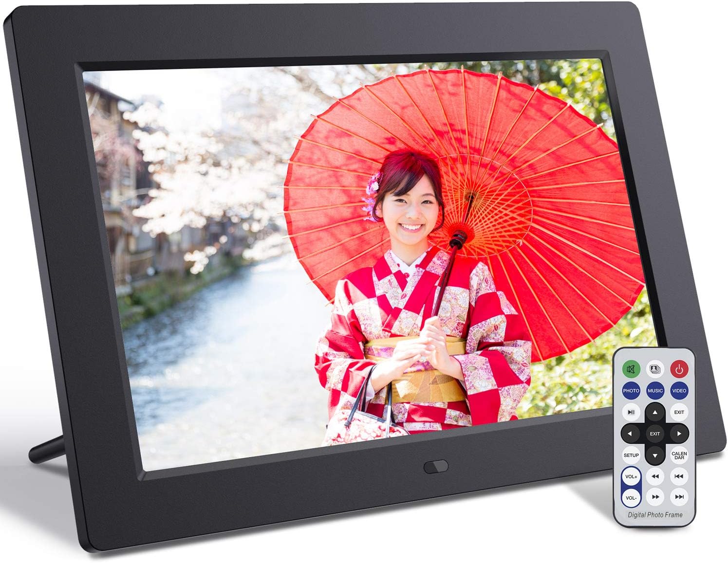 Amazon Jeemak デジタルフォトフレーム 10 1インチ フォトフレーム 1280 800高解像度 Ips広視野角 Sdカード対応 写真動画再生 カレンダー アラーム リモコン付き プレゼント 良いギフト 日本語取扱説明書 一年品質保証 デジタルフォトフレーム 通販