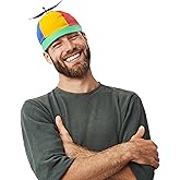 Vaulted Skulls & Co Propeller Hat | Rainbow Baseball Cap | Nerd Hat | Propellar Cap | Adjustable | Multicolor | One Size Fits All