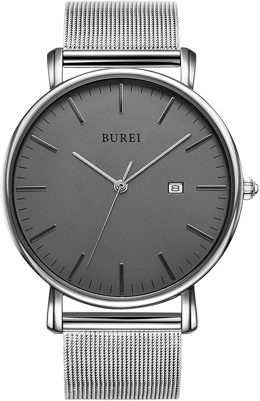 burei men's fashion minimalist wrist watch