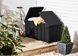 Pluto Packaging Black Extra Large 322L Garden Storage Box Weatherproof Outdoor view 6
