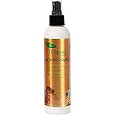 J'Organic Solutions Kids Carrot & Argan Leave-In Detangler with Jamaican Black Castor & Coconut Oils, detangler for curly hair, Revitalize & Sustain Healthy Hair