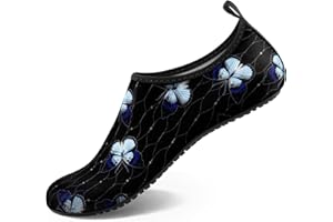 Homitem Water Shoes for Women Men Aqua Socks Swim Beach Pool River Slip-On Barefoot Quick-Dry Vacation Cruise Essentials Accessories for Yoga Kayak Sports