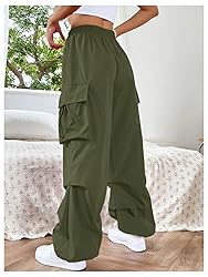 SweatyRocks Women's Drawstring Elastic Waist Loose