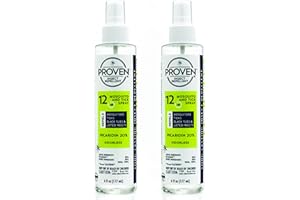 Proven Insect Repellent Spray, Keep Mosquitoes, Ticks and Flies Off, DEET Alternative Repellent, Up to 12-Hour Protection, Great for Camping or Hiking, 6 oz, Odorless Spray, 2 Pack