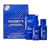 Harry's Limited Edition Holiday Gift Set for Men, Men's Skincare Essentials (2 oz Exfoliating Face Wash, Daily Face Lotion with SPF 15, Hydrating Night Lotion)