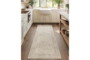 PALOHOM Machine Washable Runners Rug for Hallway: 2'6"x8' Kitchen Runner Rugs with Rubber Backing Non Slip Stain Resistant Boho Floor Rug Soft Carpet Runners for Indoor Entryway Bedroom Kitchen Farmhouse