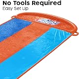Bestway H20GO Triple Lane Slip and Slide with Sprinklers and Drench Pool view 6