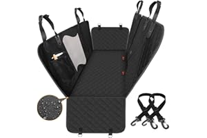 PATPET DOG Dog Car Seat Cover for Back Seat, Travel Car Seat Covers Protector for Large Dogs for SUV Trucks Black