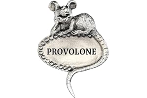 Heritage Pewter Provolone Cheese Marker – Provolone Cheese Label for Housewarming Gift, Dinner Party Trays, Weddings, Birthdays | Expertly Crafted Pewter