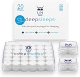 Deep Sleeps Silicone Ear Plugs for Sleeping – 20 Pairs, Reusable, 27 dB view 1