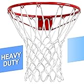 LAO XUE Basketball Net Outdoor,(7.16 oz) 12 Loops Professional Heavy Duty Basketball Net Replacement,All Weather Anti Whip, S