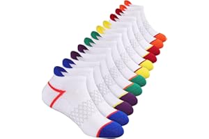 12 Pairs Boys Socks Ankle Athletic Socks With Cushioned Sole For 4-6 6-8 8-10 Years Old Kids