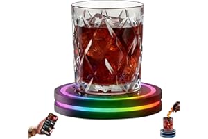 ANKCAC 2.0 Smart Coaster Cocktail Machine, 2026 New Smart Coaster Cocktail Mixer with App, Cocktail Maker with LED and Built-in Smart Sensing Tech for Home Bar Party (Black-1PC)