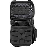 Diamondback Flux X Electrician Tool Pouch | Double-clip mount - DX9 Tech fabric back stops leg abrasion - HypaLock grid for clip-on accessories - D-ring tape loop