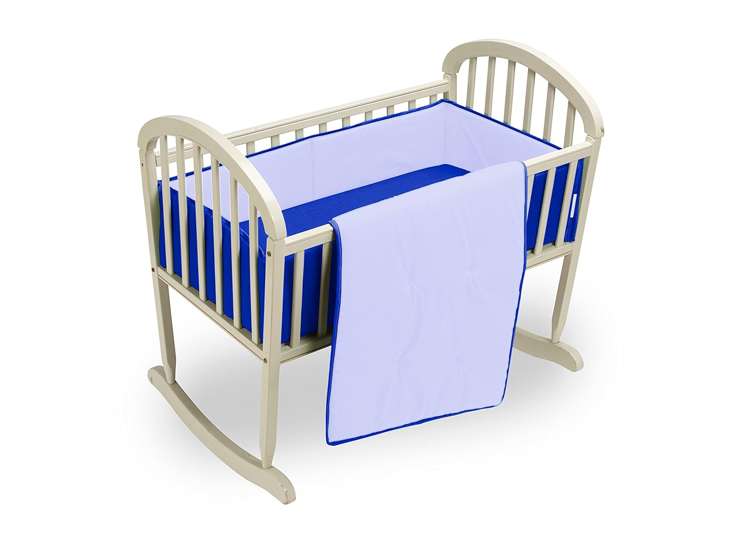 Best Baby Doll Bedding Royal Cradle Bedding Set, Blue Cree Home