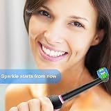 Betterchoi Oral B Compatible Toothbrush Heads, 16pcs, Black & White view 7