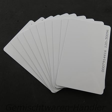 10 Rfid Karten 0 82 Mm Cards 125khz Transponder Keyfob Codeschloss Ausweis Karte Amazon De Alle Produkte