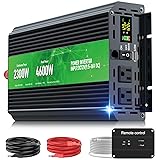 2300W Power Inverter,Peak Power 4600W 12V DC to AC