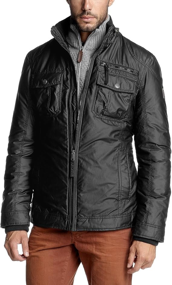 ESPRIT Herren Jacke I30107, Gr. 46 (S), Schwarz (Black 001) Amazon.de