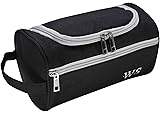 WILLWELL SPORTHanging Travel Toiletry Wash Bag Travel Wash - Hanging Hook Dopp Kit - for Bathroom Shower Shaving Grooming Accessory