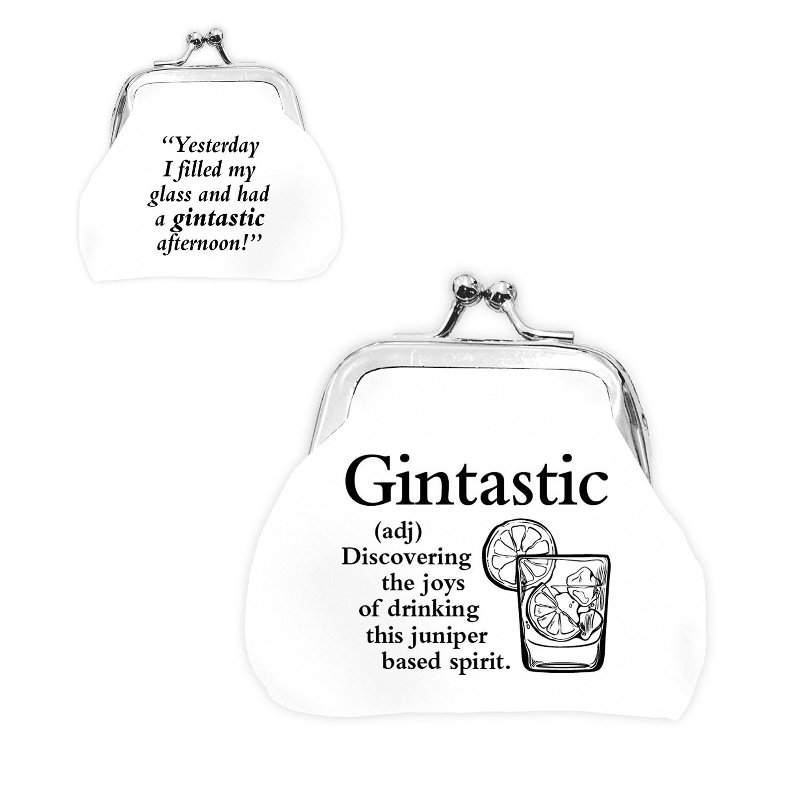 Urban Words Mini Clip Purse "Gintastic" with Urban Meaning