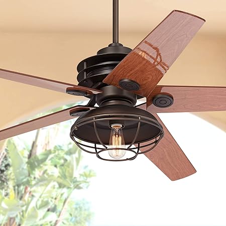 60 Casa Venue Industrial Vintage Outdoor Ceiling Fan With Light