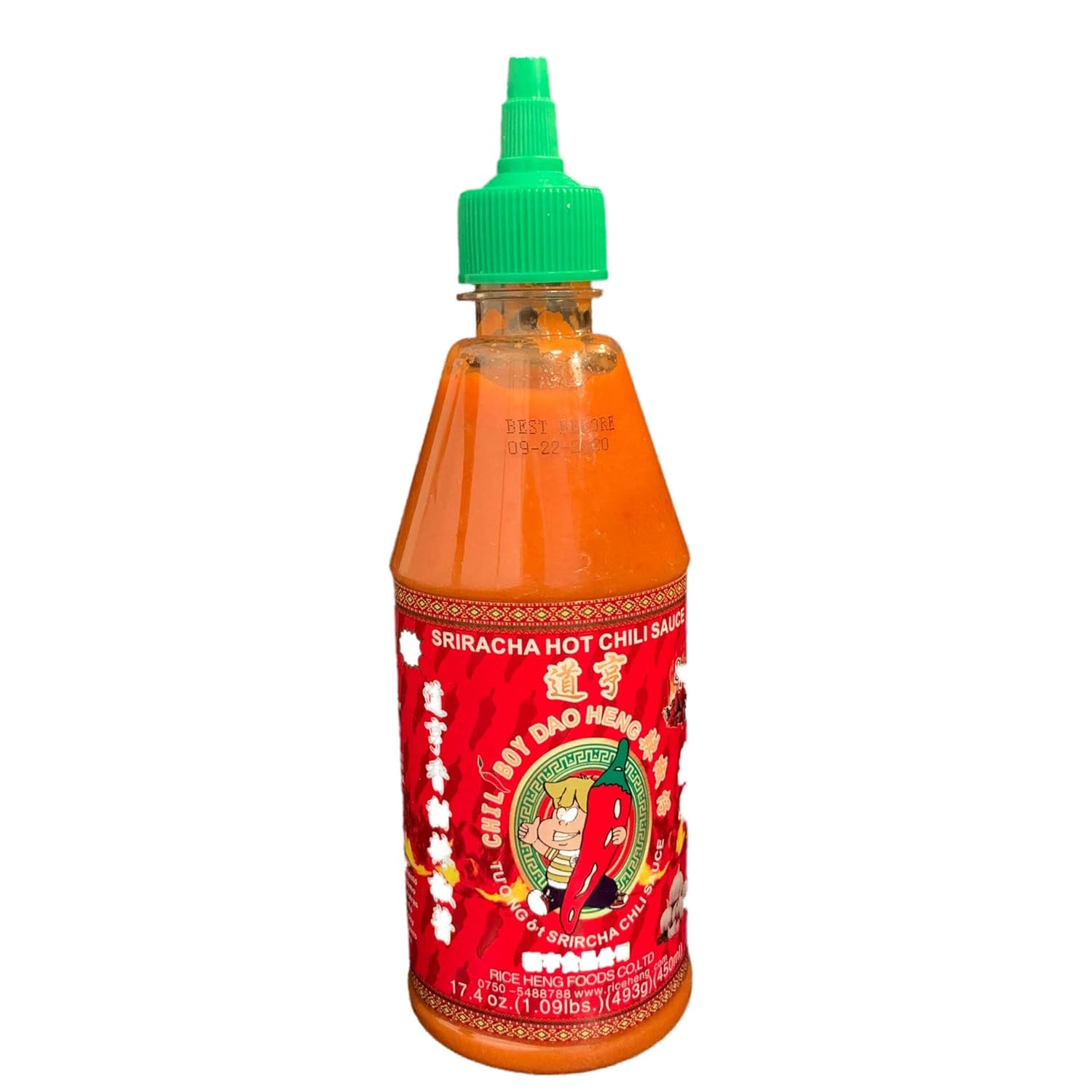 Sriracha Hot Chili Sauce in Plastic Cap Bottle 16 oz Grocery & Gourmet Food