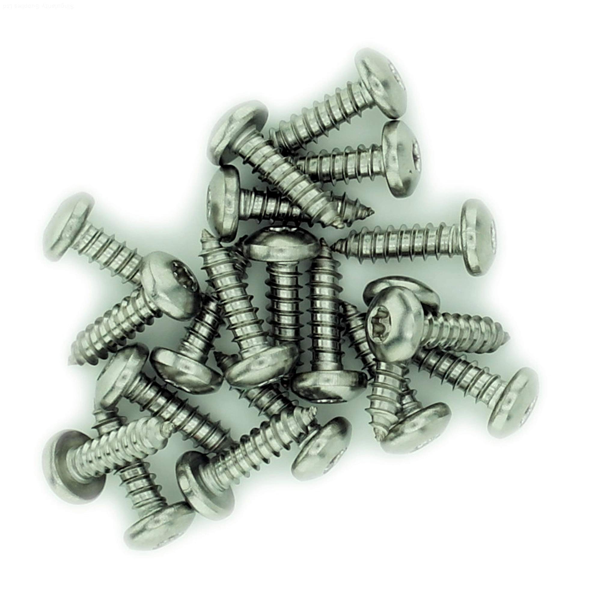 No.4 x 0.75 (2.9mm x 19mm) TX Pan Self-Tapping Screw - Stainless Steel (A2) (Pack of 20)