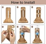 Vibbang Wooden Hamster Water Bottle Holder 125ML Adjustable Stand view 2