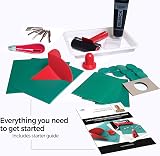 Zieler Complete Lino Cutting & Printing Set 30-Pieces Starter Booklet Included view 2