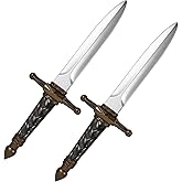 DAYSTART PU Foam Dagger Prop, Non-Functional Costume Dagger with Plastic Core for Adult Cosplay