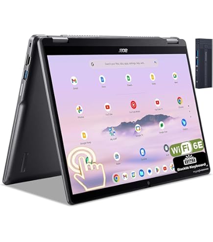 Chromebook本体 acer Chromebook Plus 514 Amazon.com: Acer Chromebook Plus Spin 514 Laptop with Google AI