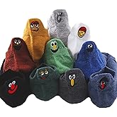 IBEILLI Men Casual Socks Cotton Low Cut Ankle Socks Fashion No Show Sock for Men (10 Pack Funny Face)