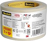 ScotchBlue Masking Tape Promo Pack 3 Rolls 24 mm x 50 m Beige