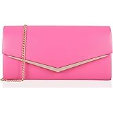 Women’s Evening Handbag Vegan Leather Ladies Envelope Clutch Classic Elegant Purse Bags
