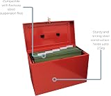 Cathedral A4+ Steel File Box with 5 Suspension Files Red view 5