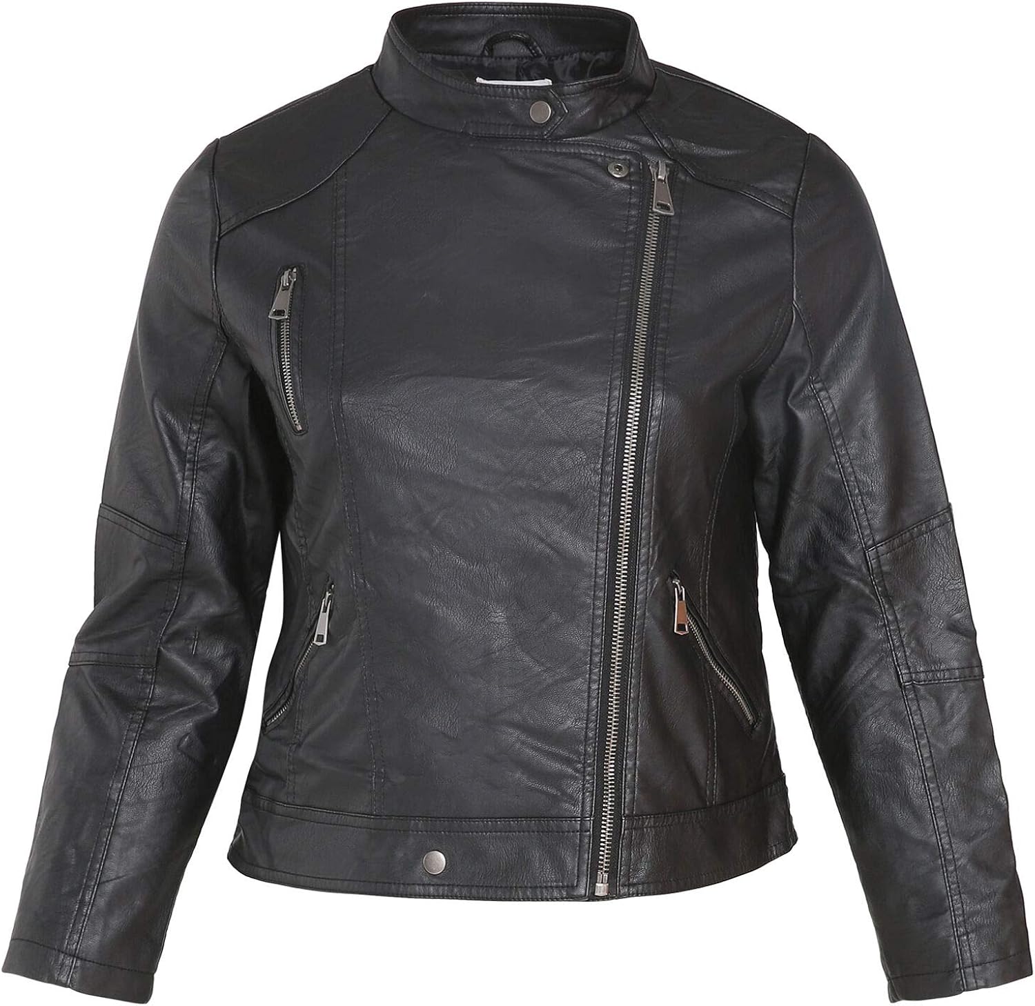Lederimitat Jacke Damen Grosse Grossen